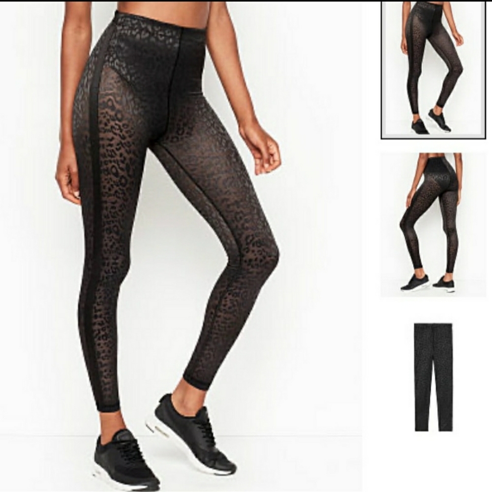 Vs sheer leopard leggings